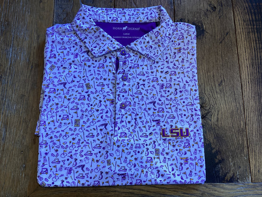 LSU Mulligan Performance Polo