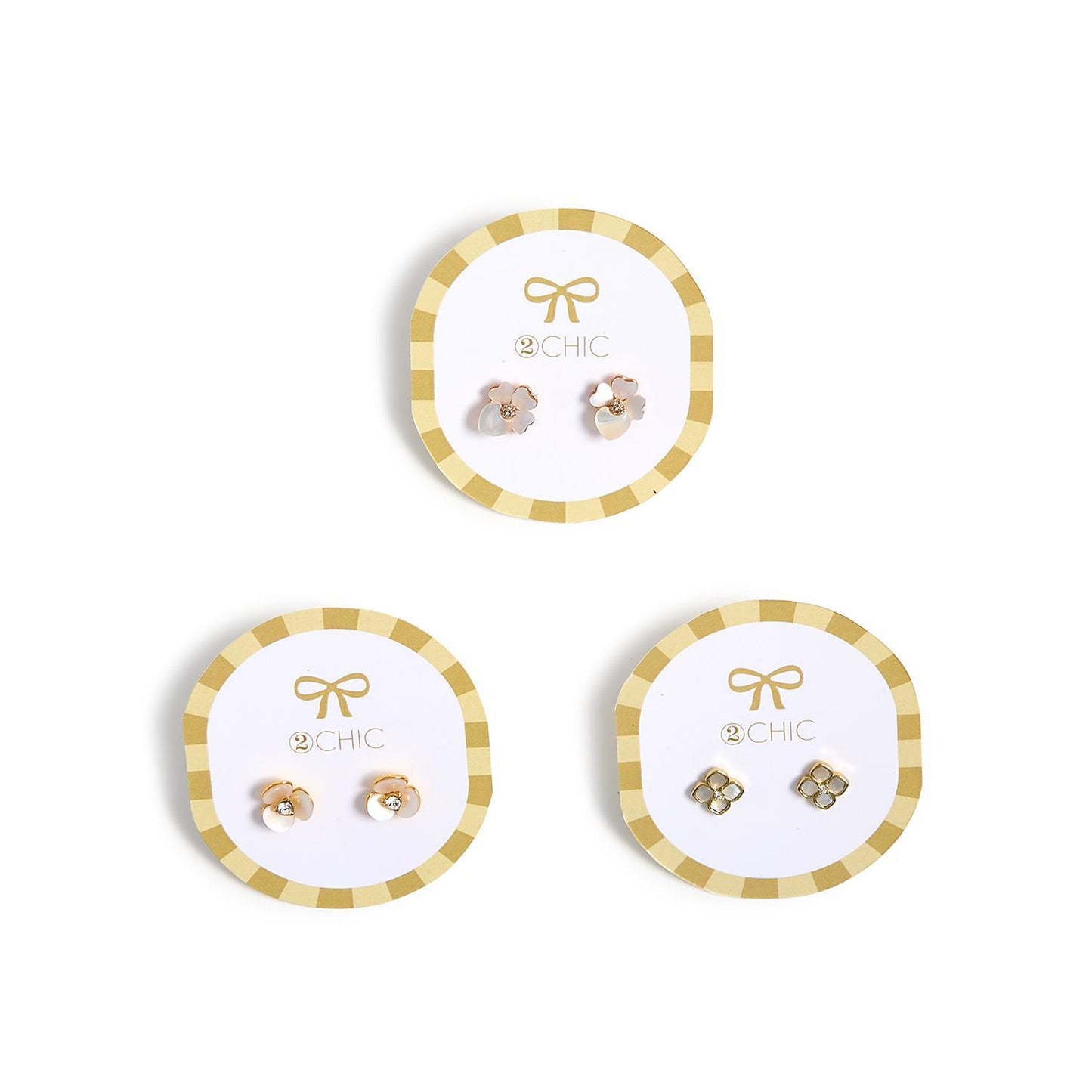 Mother of Pearl Floral Studs