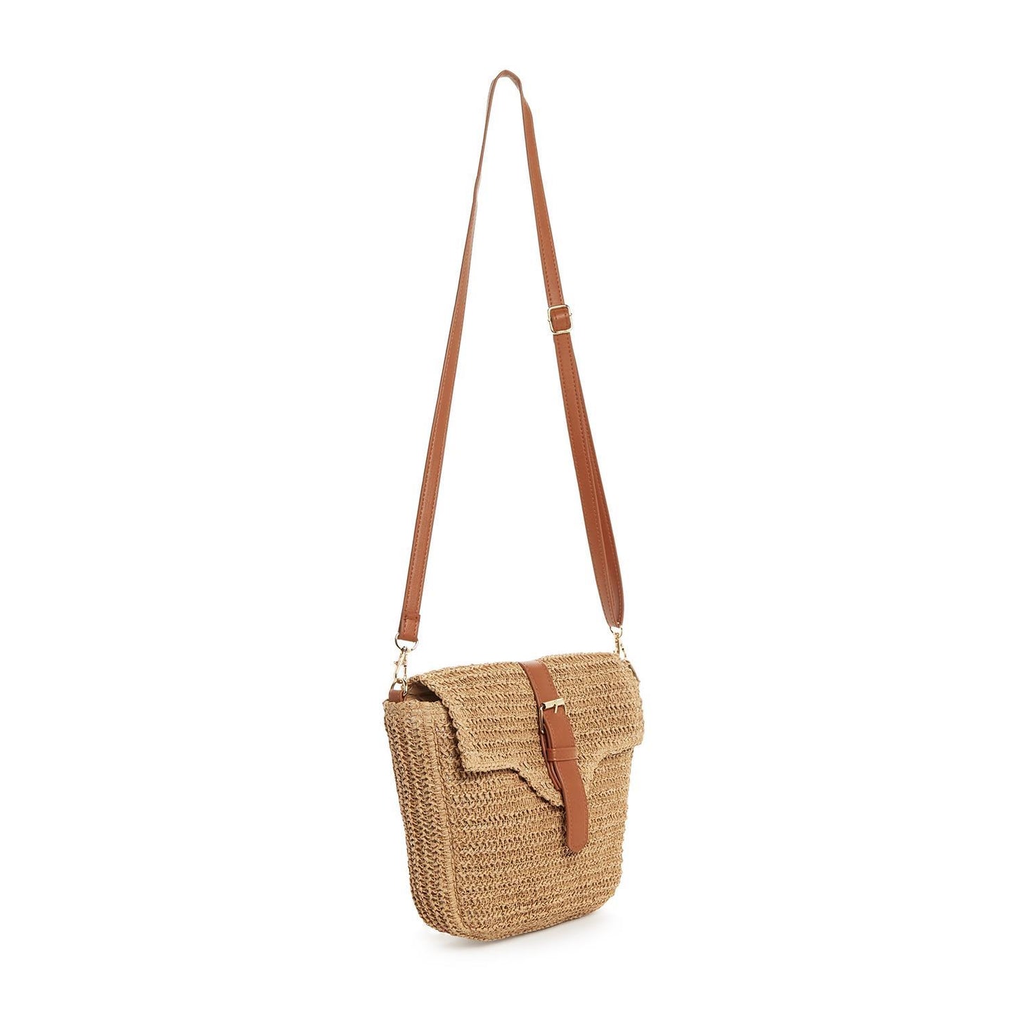 Raffia Crossbody Bag