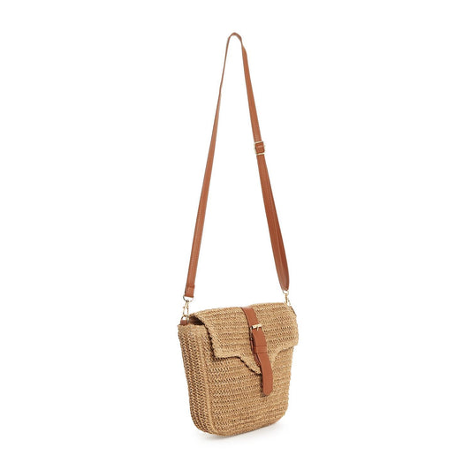 Raffia Crossbody Bag