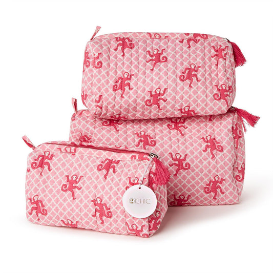 Monkey Cosmetic Pouches