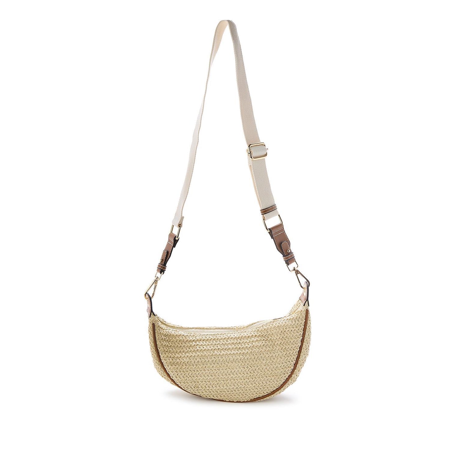 Rafia Crescent Bag