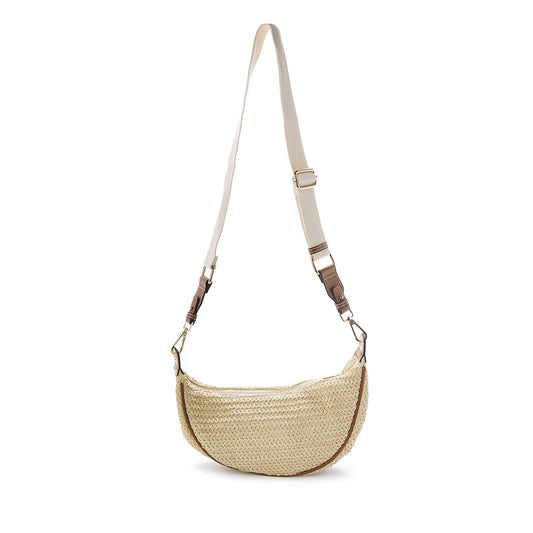 Rafia Crescent Bag