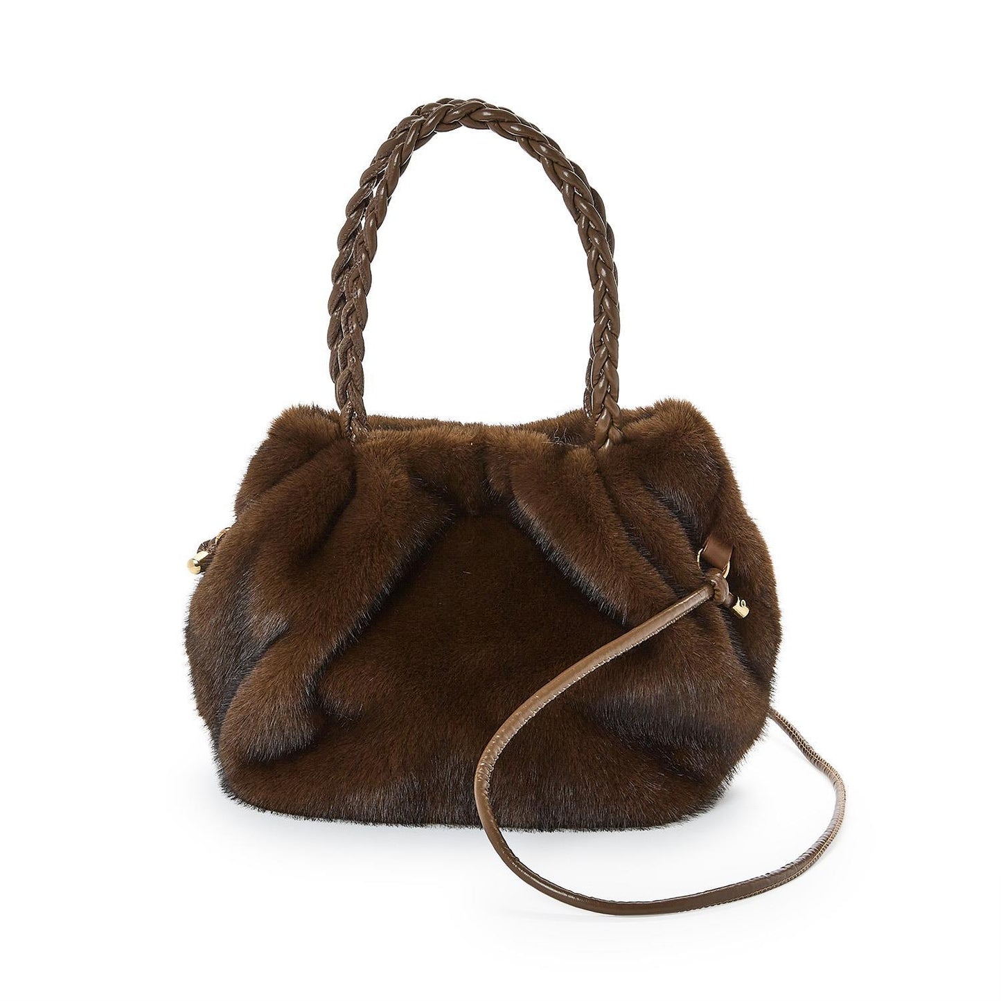 Cocoa Puff Faux Fur Bag