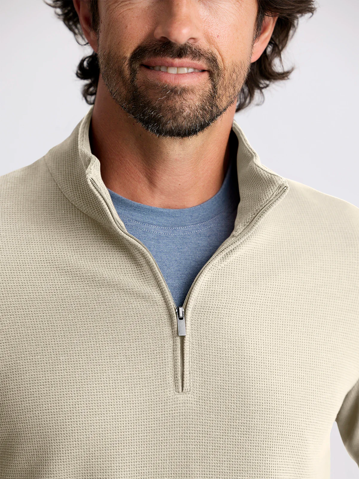 Men's Waffle Quarter Zip