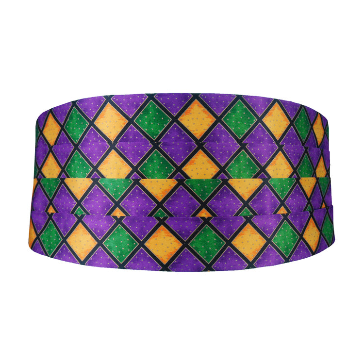 Mardi Gras Diamond Cummerbund