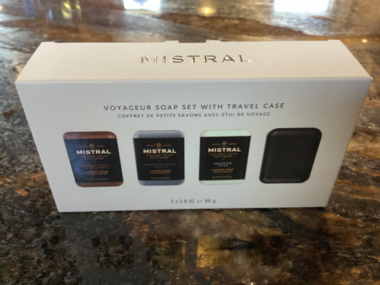 Voyageur Soap Set With Travel Case