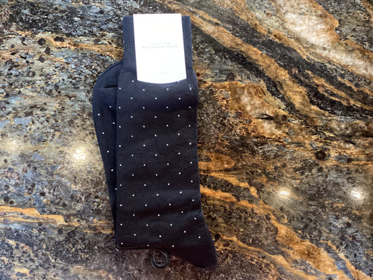 Mid Calf Black Polka Dot Sock