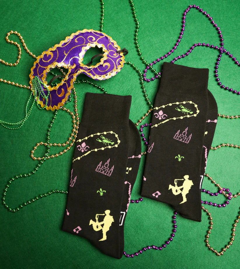 Mardi Gras Nola Socks