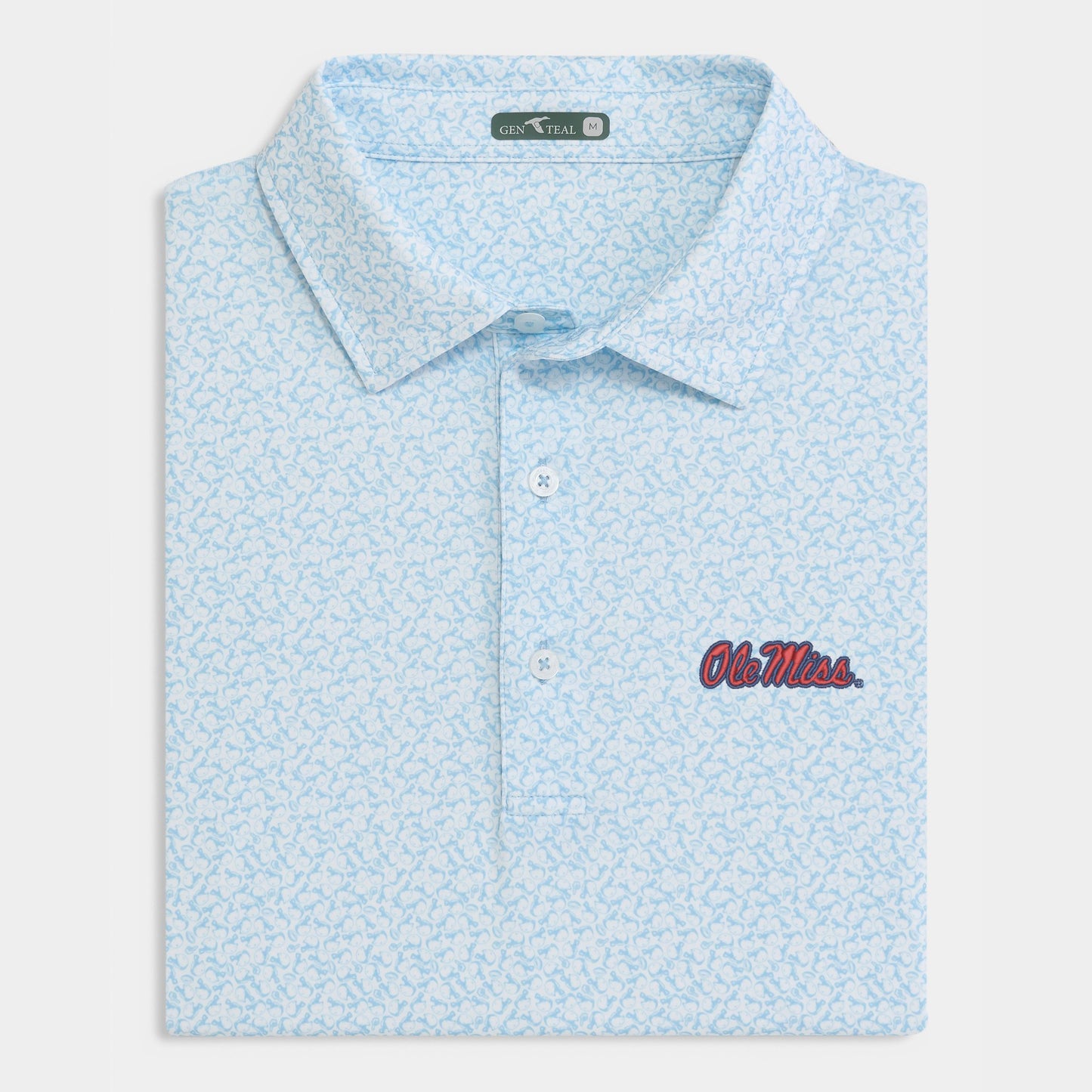 Ole Miss Helmet Performance Polo