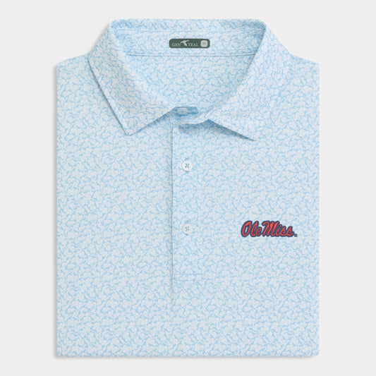 Ole Miss Helmet Performance Polo