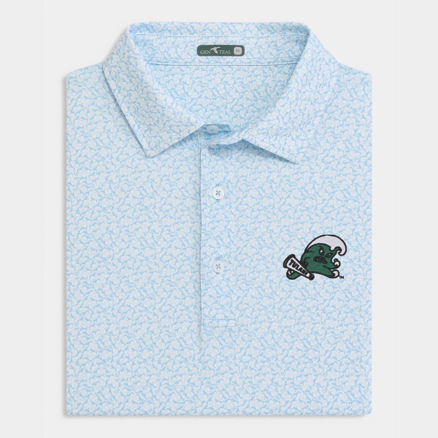 Tulane Helmet Performance Polo