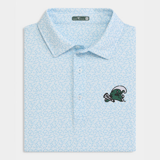 Tulane Helmet Performance Polo