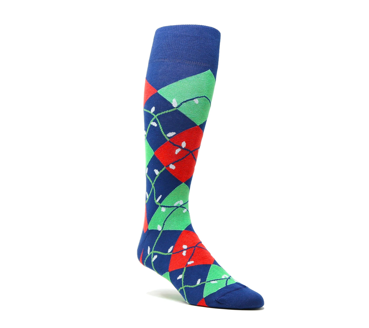 Christmas Light Argyle Socks