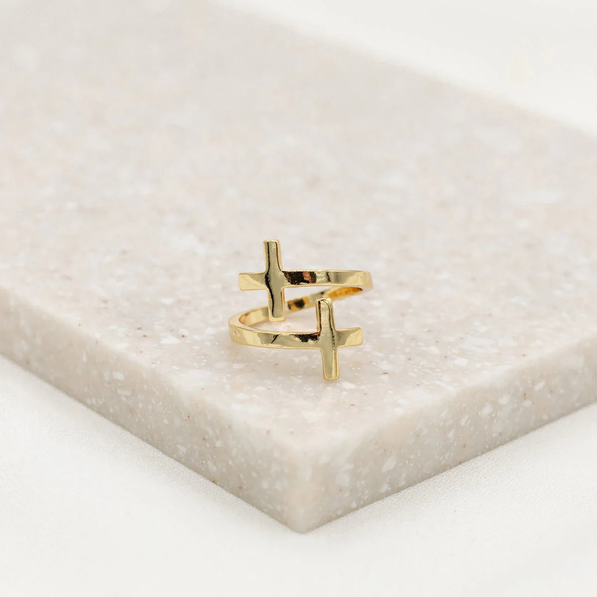 Pillar of Faith Cross Ring