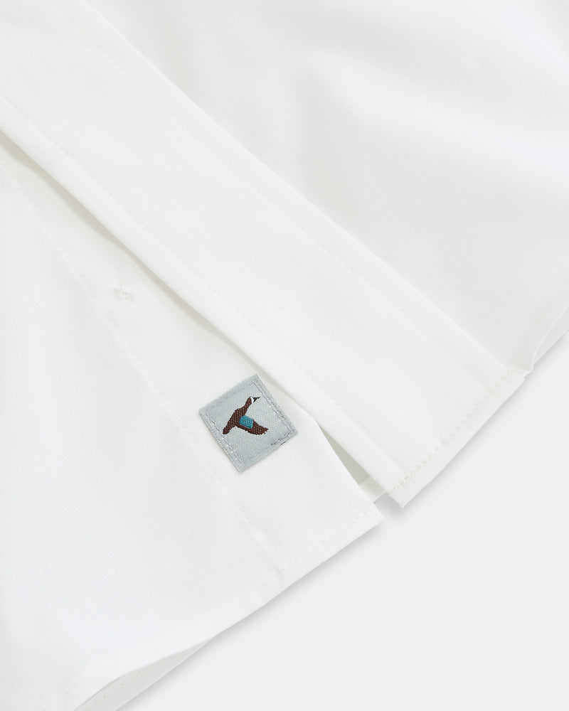 Spread Collar Cotton Sport Shirt