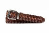 Artisan Italian Bridle Leather Hand Woven Belt