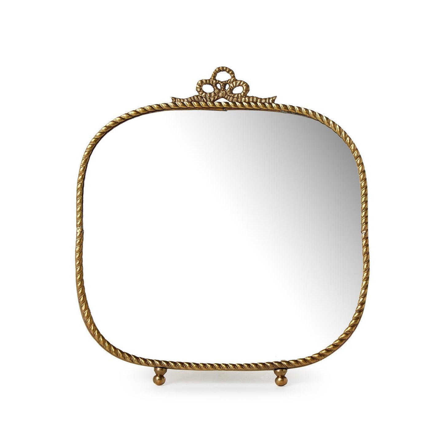 Antique Gold Finish Vanity Table Mirror