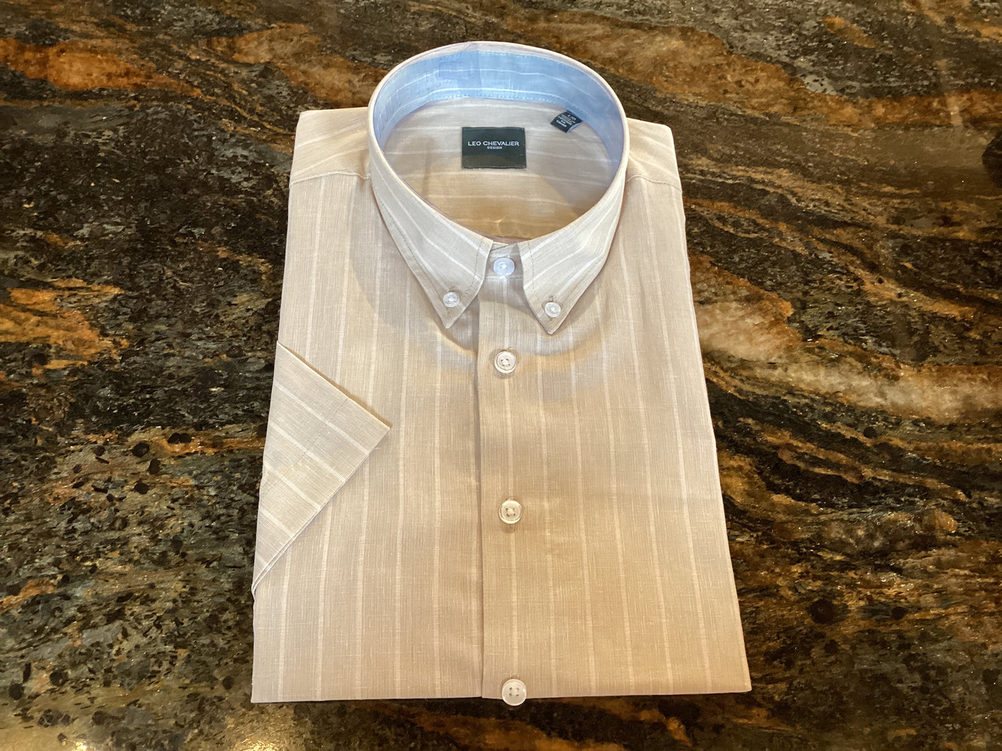 Aaron Short Sleeve Linen Blend Shirt