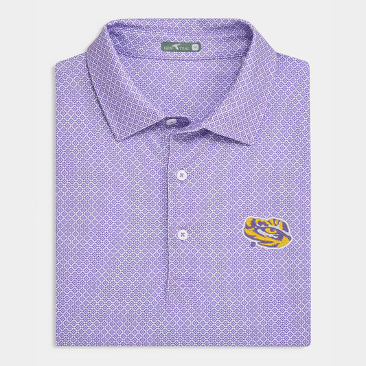 LSU Diamond Lattice Performance Polo
