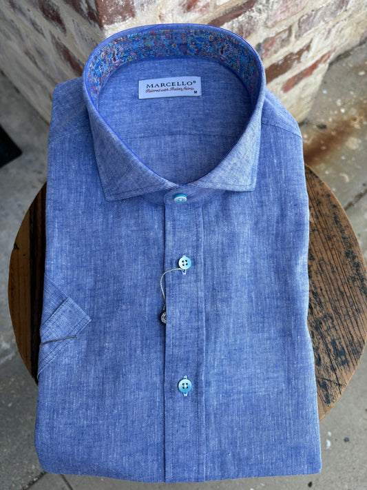 Linen Short Sleeve Sport Shirt