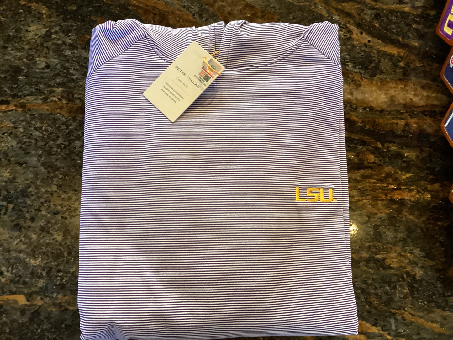 LSU Pine Sugar Stripe Performance Hoodie