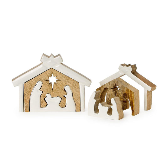Hand Crafted Nativity Scene