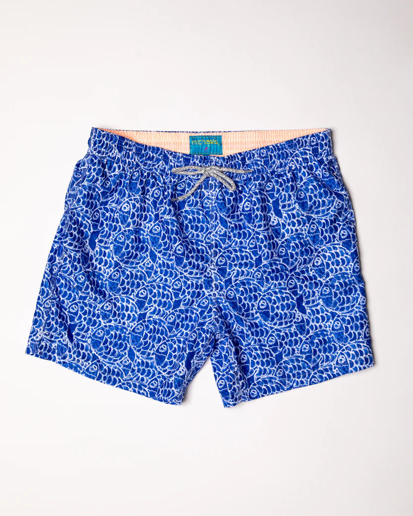 Abstract Fish Swim Trunk