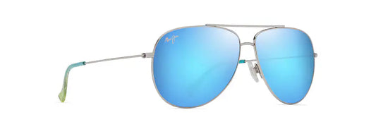 Blue Hawaii HAU‘OLI XL Shiny Silver with Blue & Green