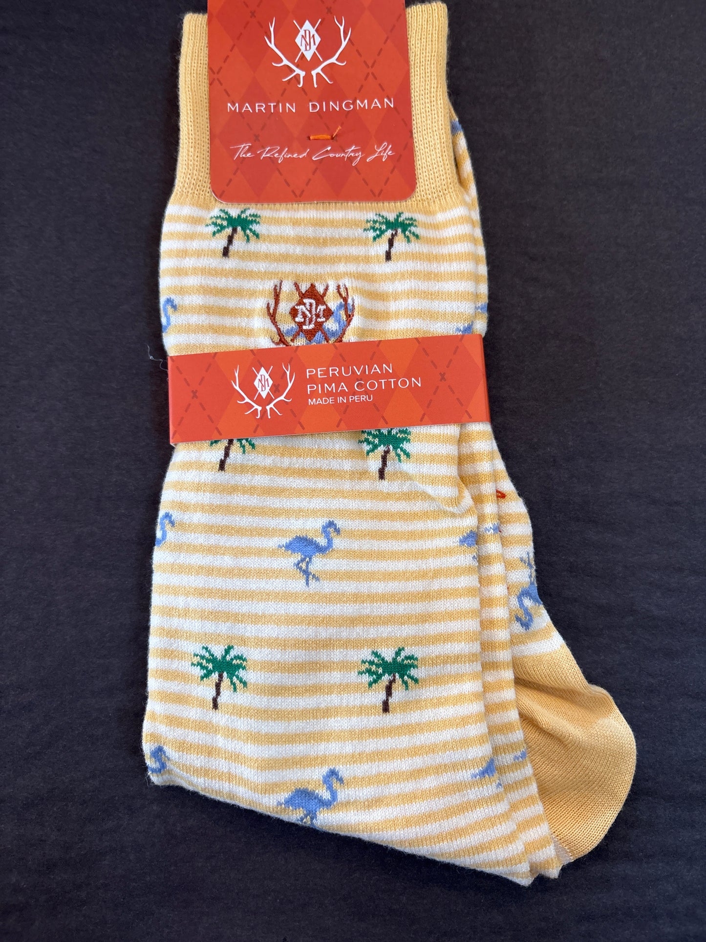 Tropical Stripe Peruvian Pima Cotton Socks