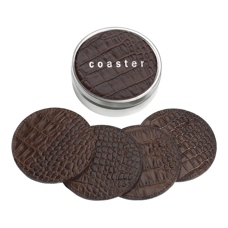 Embossed Croc Coasters