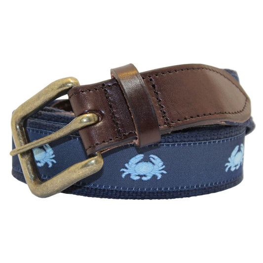 Navy Bolied Crab Club Belt
