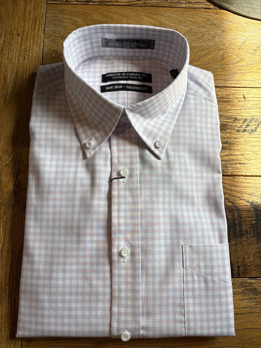 Windowpane Check Dress Shirt