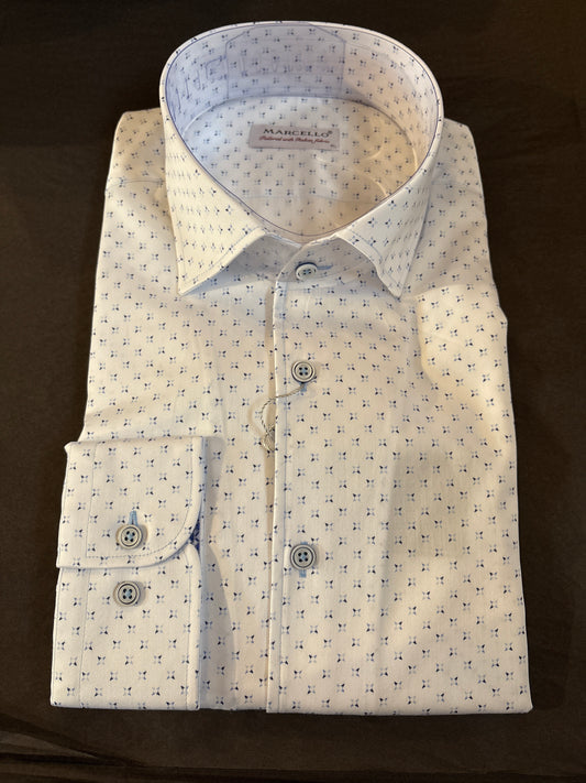Navy/ Sky Stars Marcello Sport Shirt
