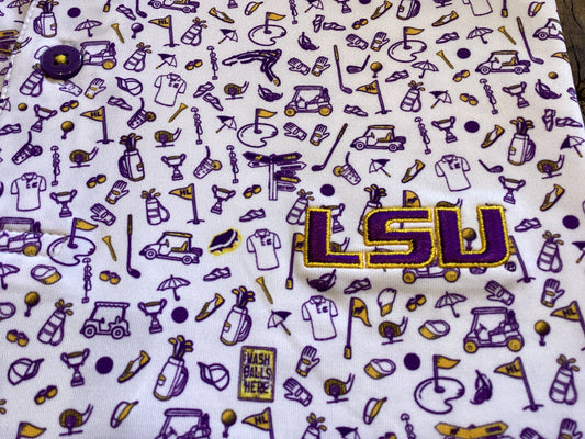 LSU Mulligan Performance Polo