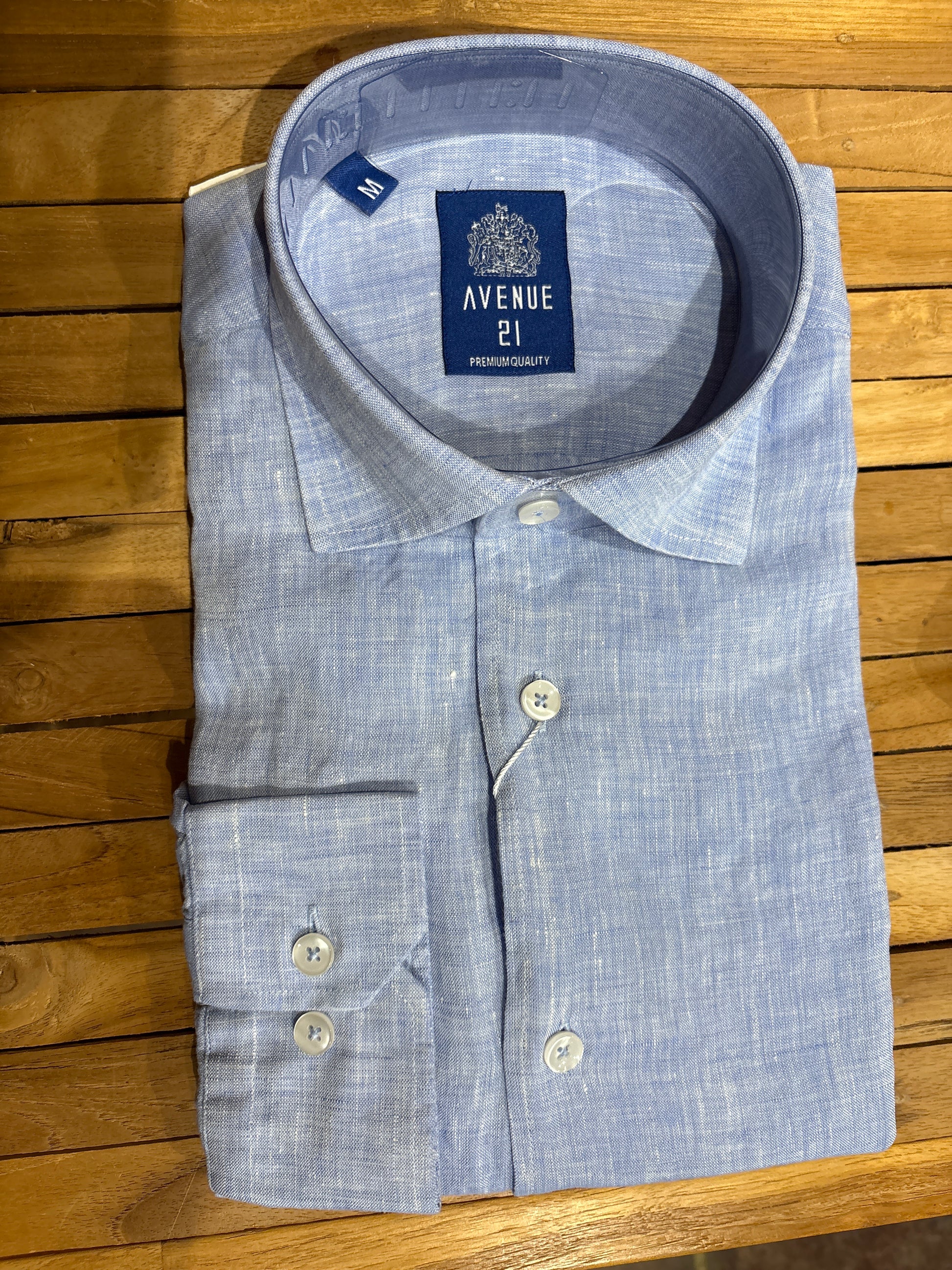 avenue 21 dress shirts Mens European Modern Fit Cotton Shirt  Blue