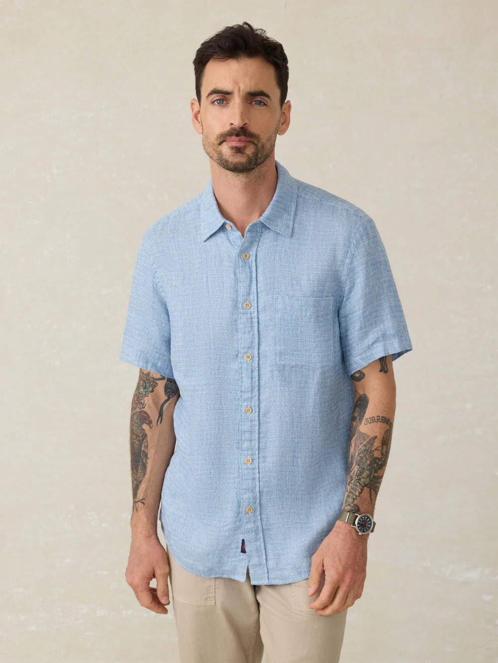 Short Sleeve Palma Linen Shirt