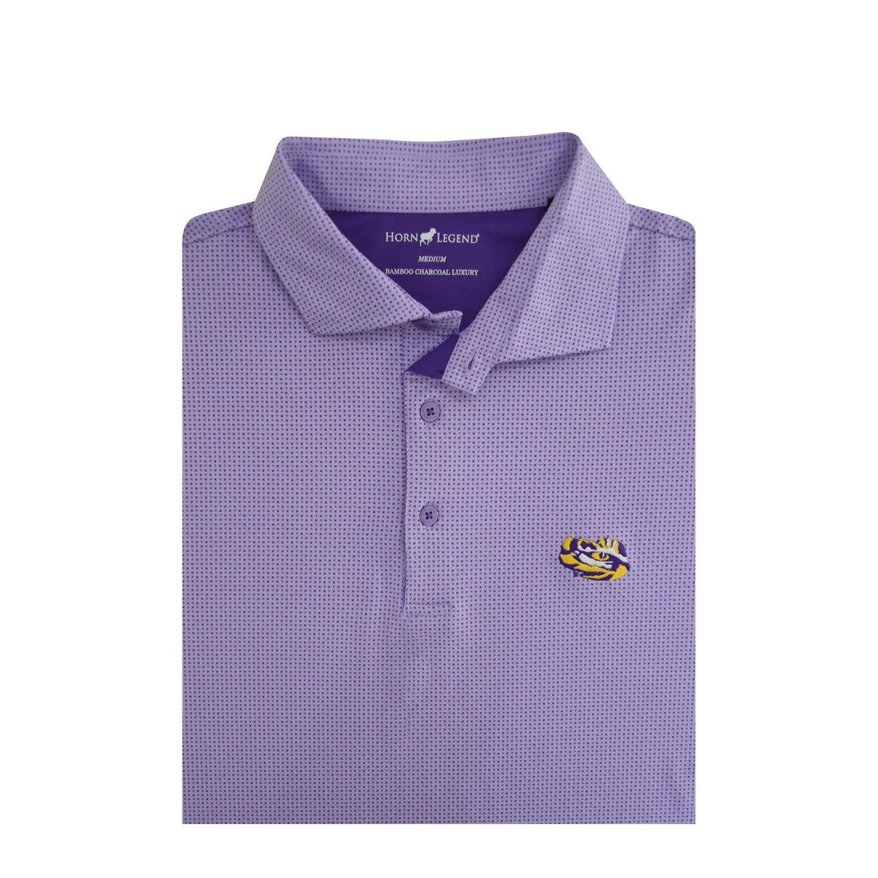 LSU Checkers Eye of Tiger Polo