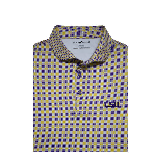 LSU Gingham Polo