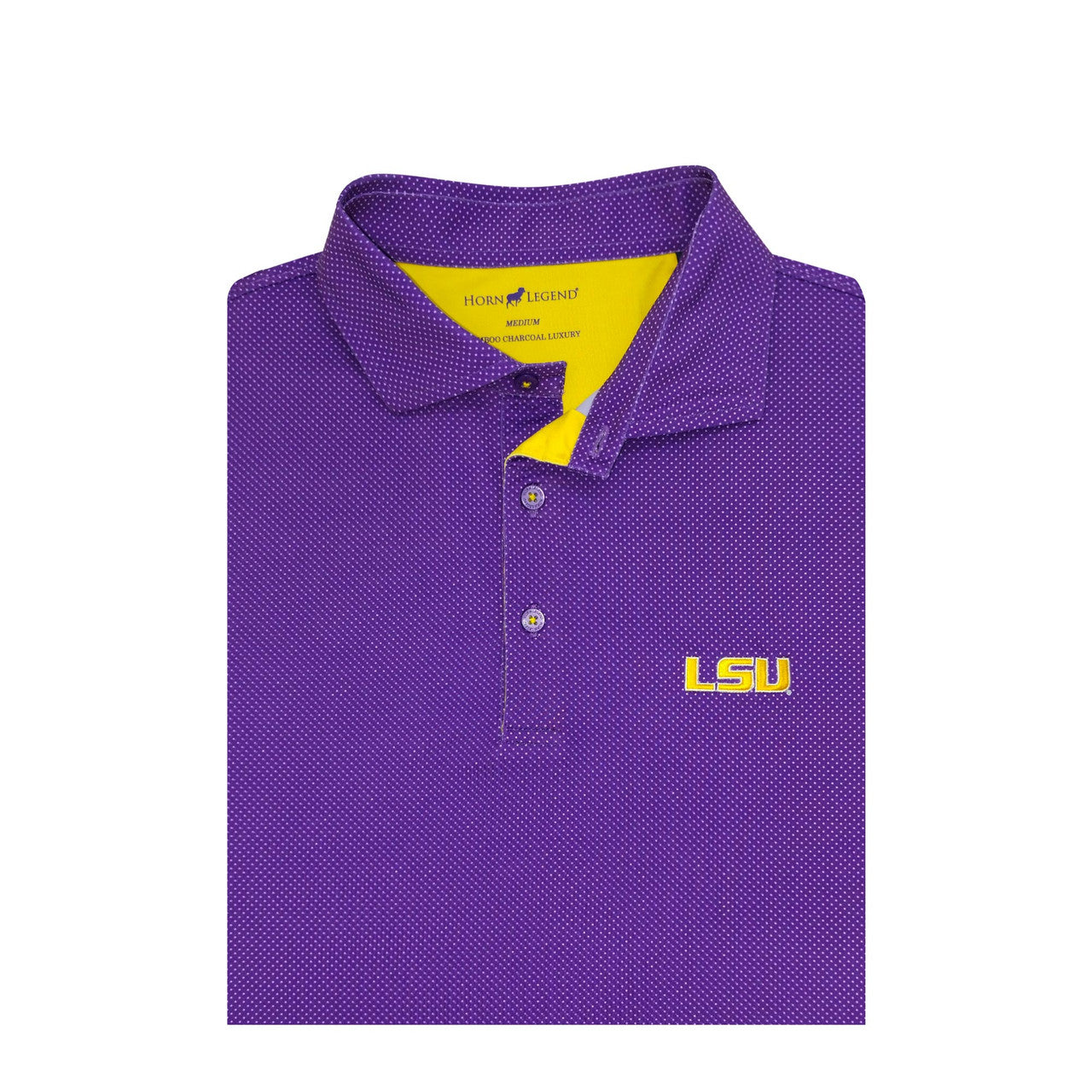 LSU Tigers Purple Dot Polo