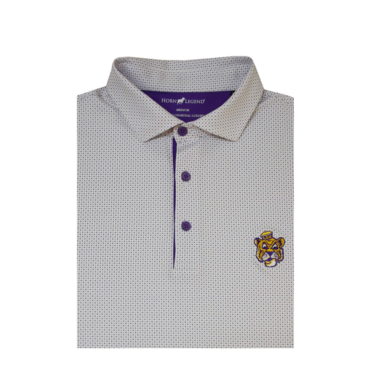 LSU Checkers Performance Polo