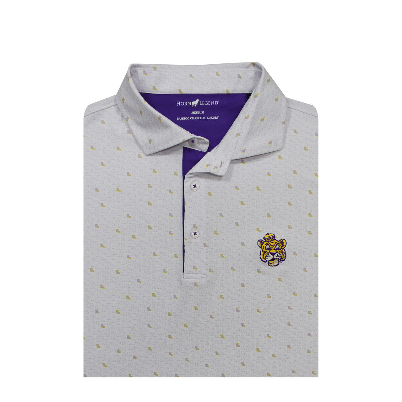 LSU Micro State Gold Boot Polo