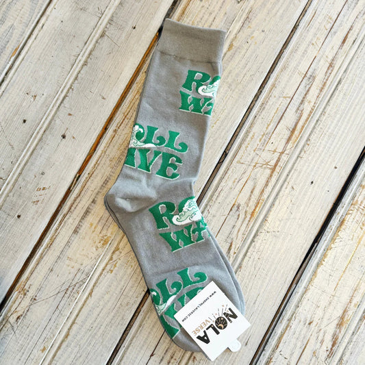Tulane Roll Wave Sock
