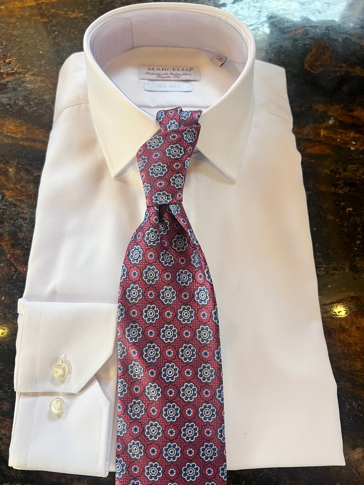 Bruno Piattelli Berry Floral Silk Tie