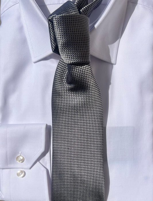 Grey Silk Necktie