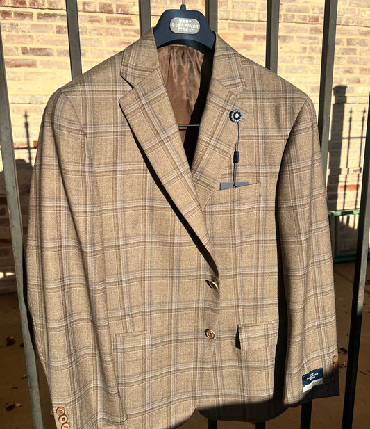 New York Fit Plaid Sport Coat