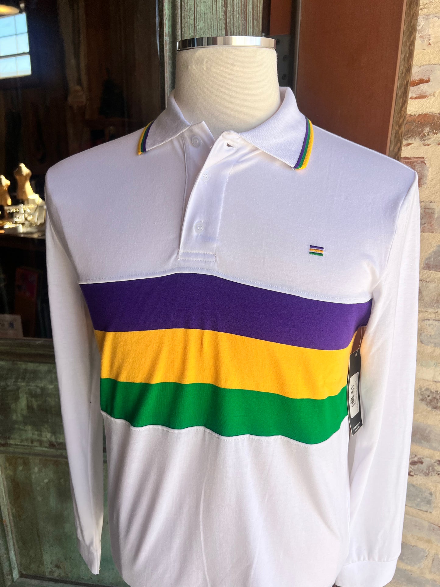 Mardi Gras Long-Sleeve Rugby