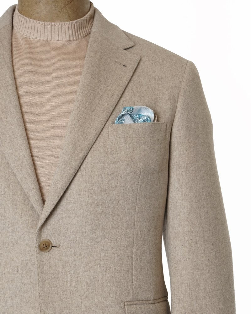 Oatmeal 100% Cashmere Sport Coat