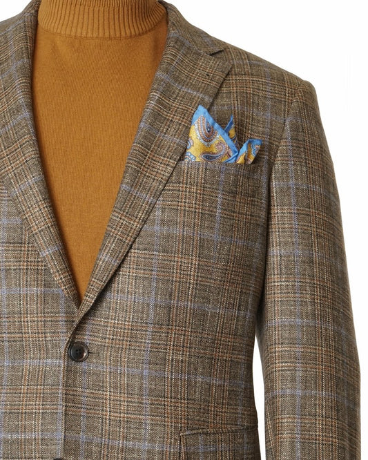 Blue Bamboo Texture Sport Coat