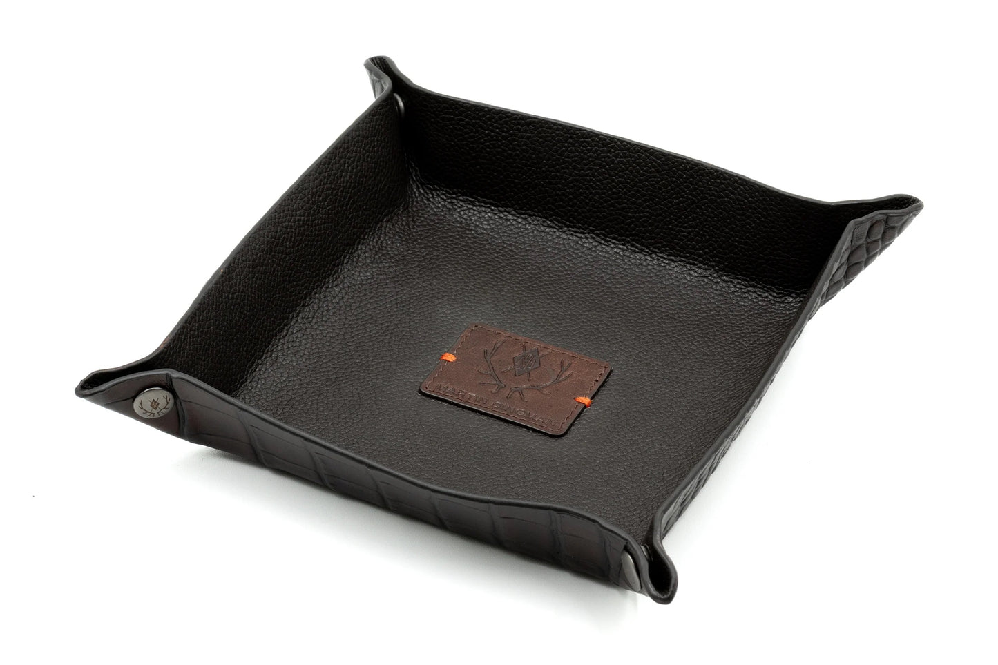 WINDSOR ALLIGATOR GRAIN LEATHER DRESSER VALET